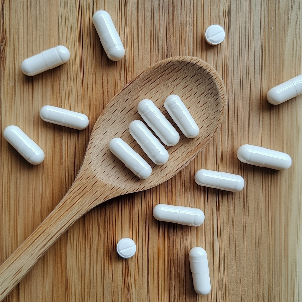 assaelamo_Photo_a_clean_wooden_spoon_lies_on_a_modern_wooden_ta_cfb7a88b-a1fc-45ec-96ee-8249930fd249 Darmgesundheit während Antibiotika-Einnahme